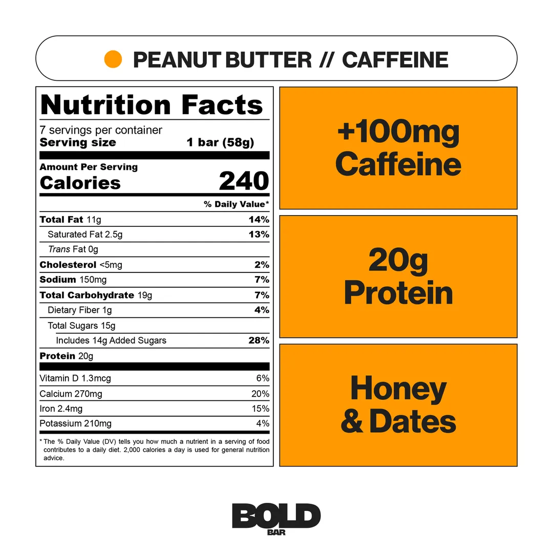 PEANUT BUTTER + CAF (7 BAR CADDIE)