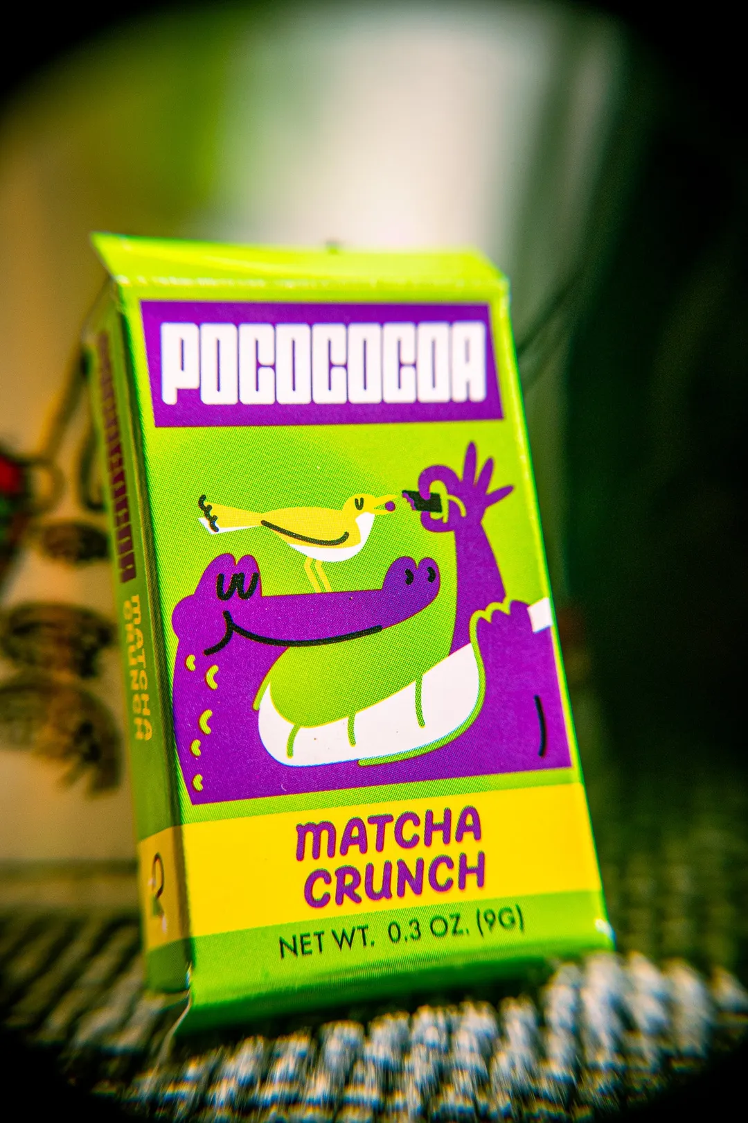 Matcha Crunch White Chocolate Pocococoa Bar