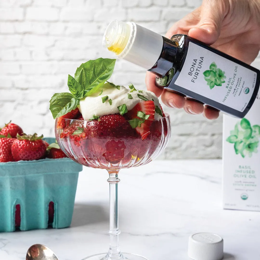 Organic Basil Infused Olive Oil