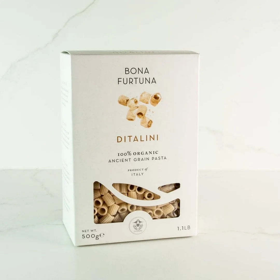 Sicilian Ancient Grain Organic Ditalini Pasta