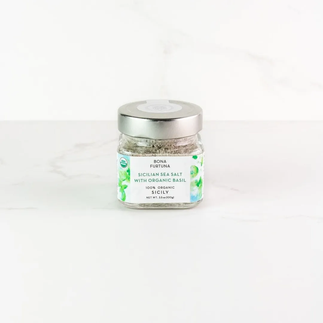 Sicilian Sea Salt with Organic Basil