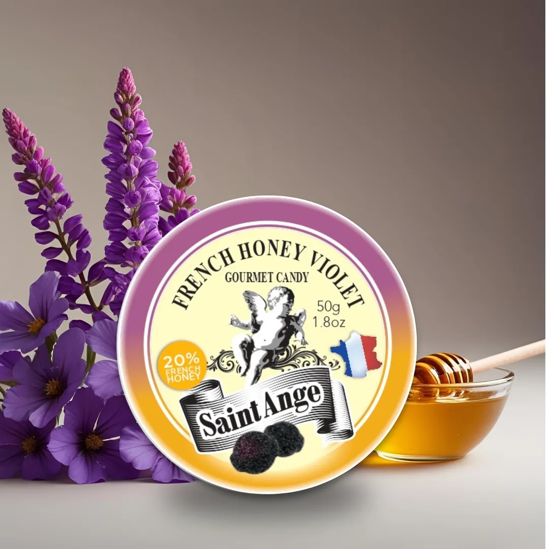Saint Ange Honey Violet - French Gourmet Natural Candy Tin