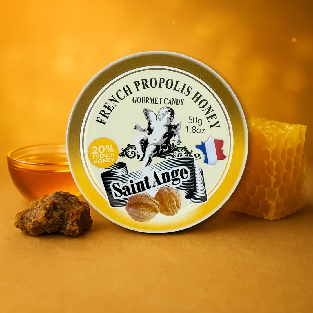 Saint Ange Honey Propolis - French Gourmet Natural Candy Tin