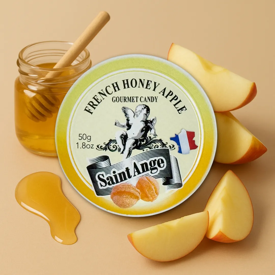 Saint Ange Honey Apple - French Gourmet Natural Candy Tin