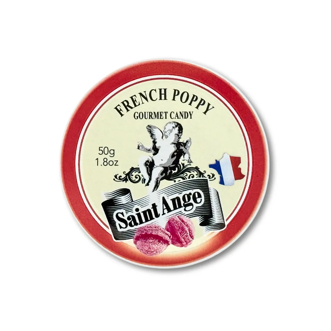 Saint Ange Poppy - French Gourmet Natural Candy Tin