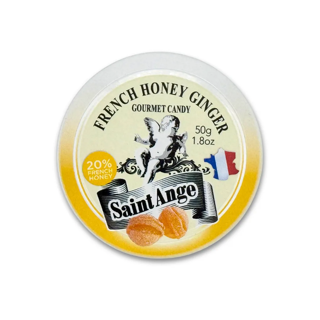 Saint Ange Honey Ginger - French Gourmet Natural Candy Tin