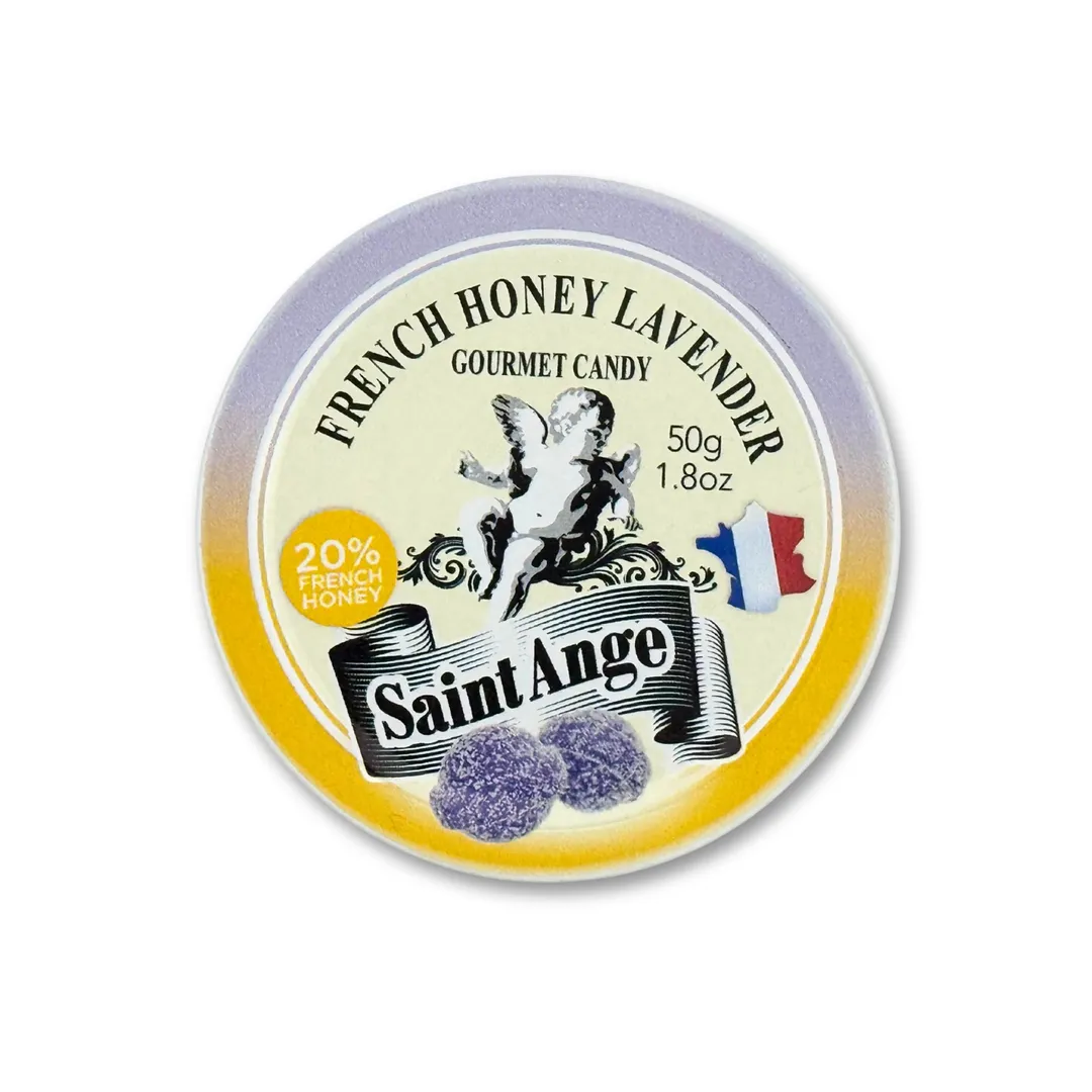 Saint Ange Honey Lavender - French Gourmet Natural Candy Tin