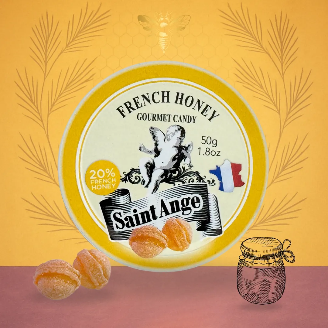 Saint Ange Honey - French Gourmet Natural Candy Tin