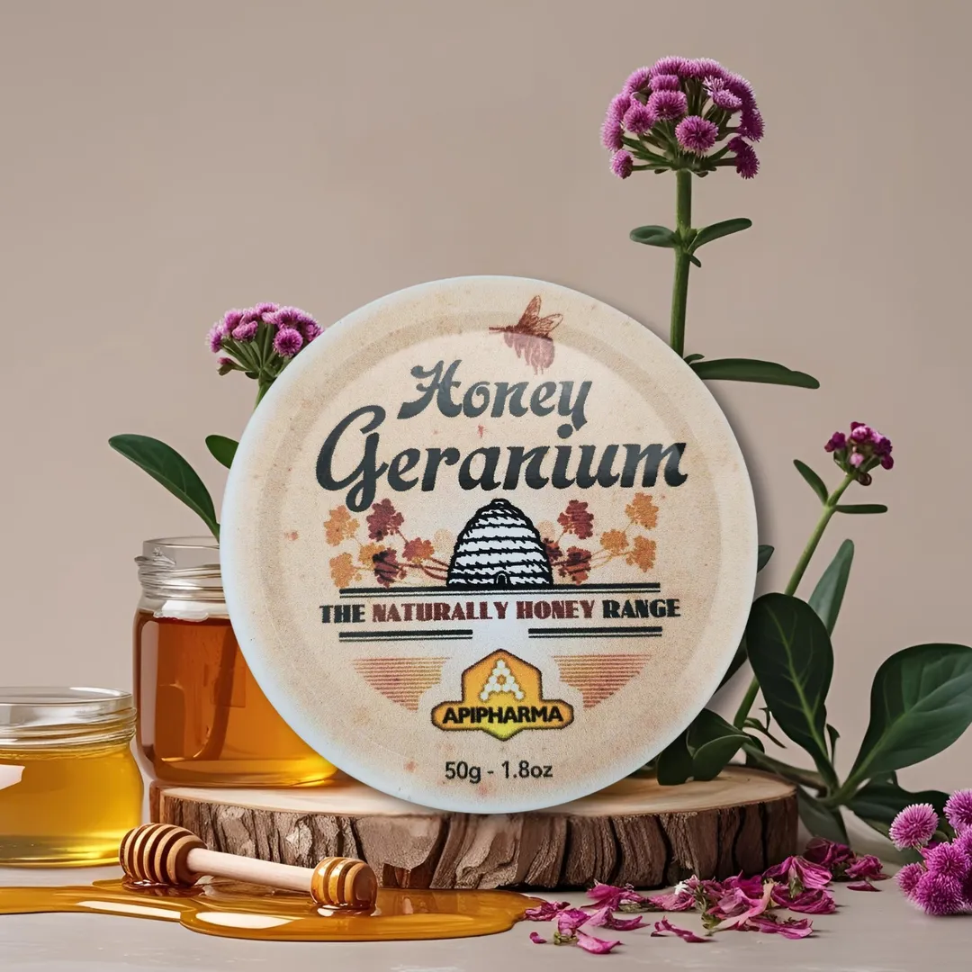 Apipharma Honey Geranium - French Gourmet Natural Candy Tin
