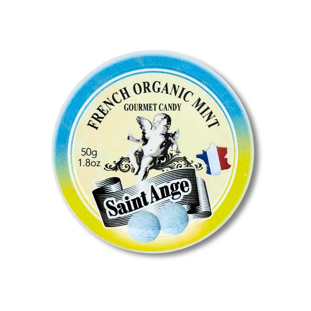 Saint Ange Organic Mint - French Gourmet Candy Tin