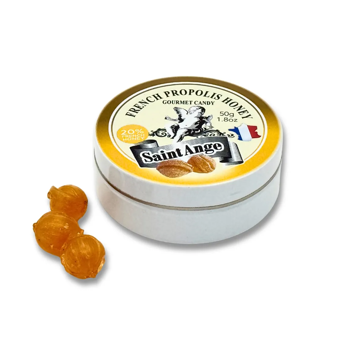 Saint Ange Honey Propolis - French Gourmet Natural Candy Tin