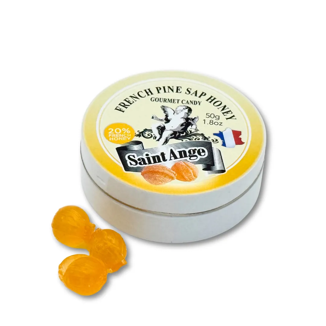 Saint Ange Honey Pine Sap - French Gourmet Natural Candy Tin