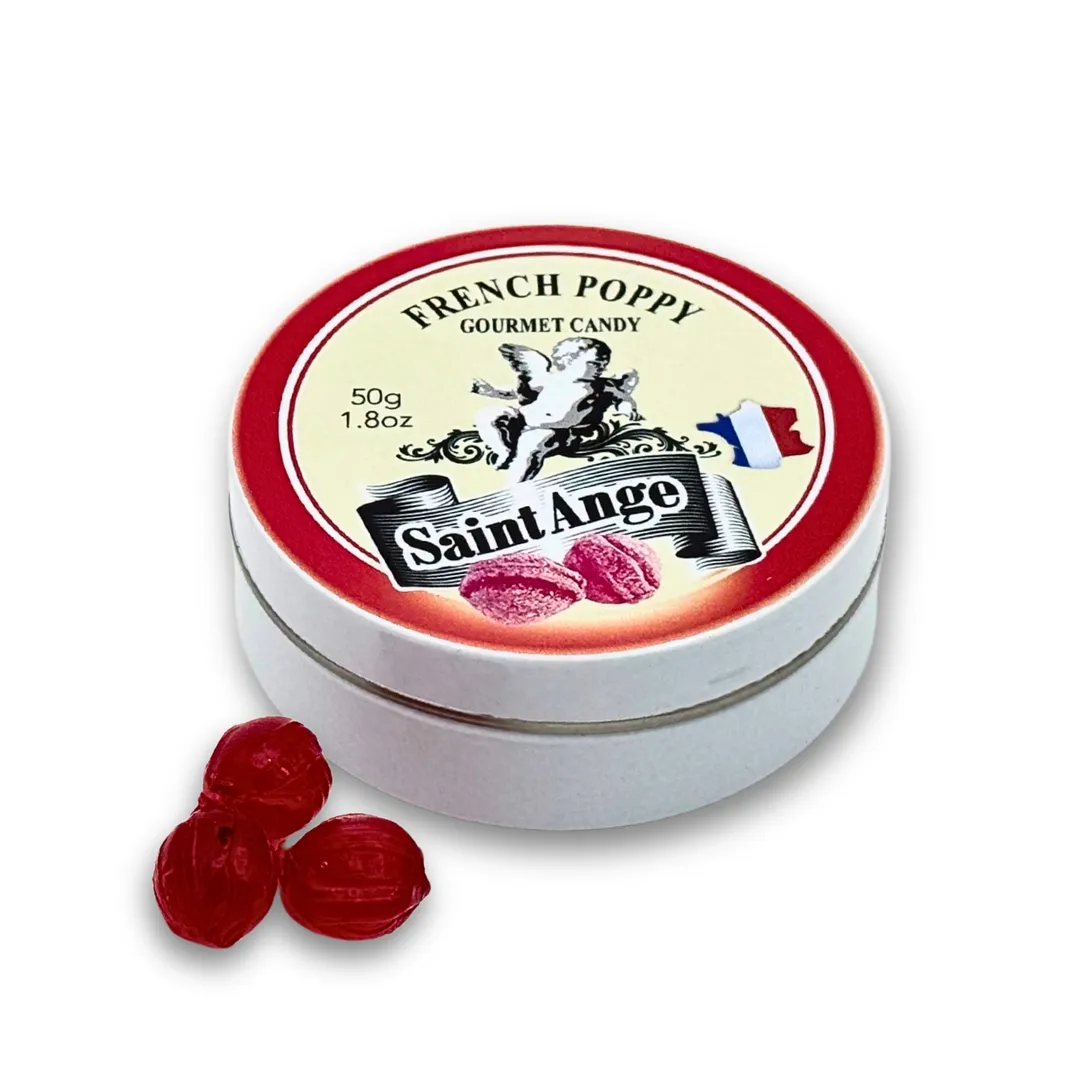 Saint Ange Poppy - French Gourmet Natural Candy Tin