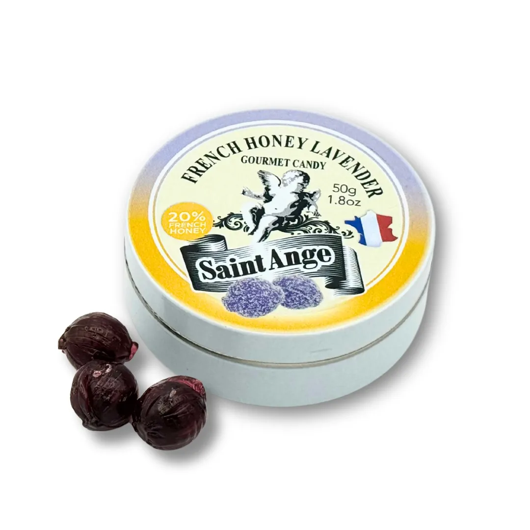Saint Ange Honey Lavender - French Gourmet Natural Candy Tin