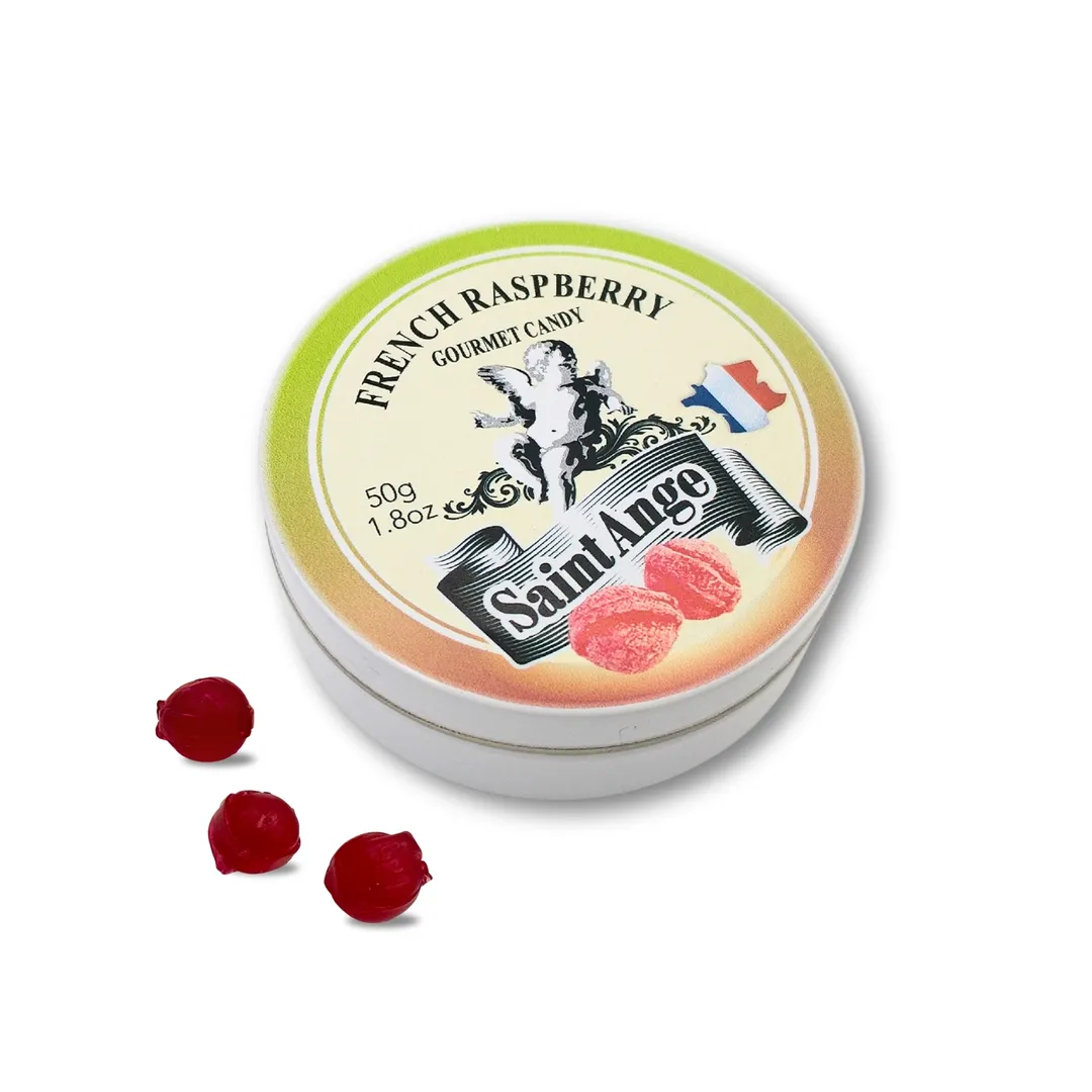 Saint Ange Raspberry - French Gourmet Natural Candy Tin