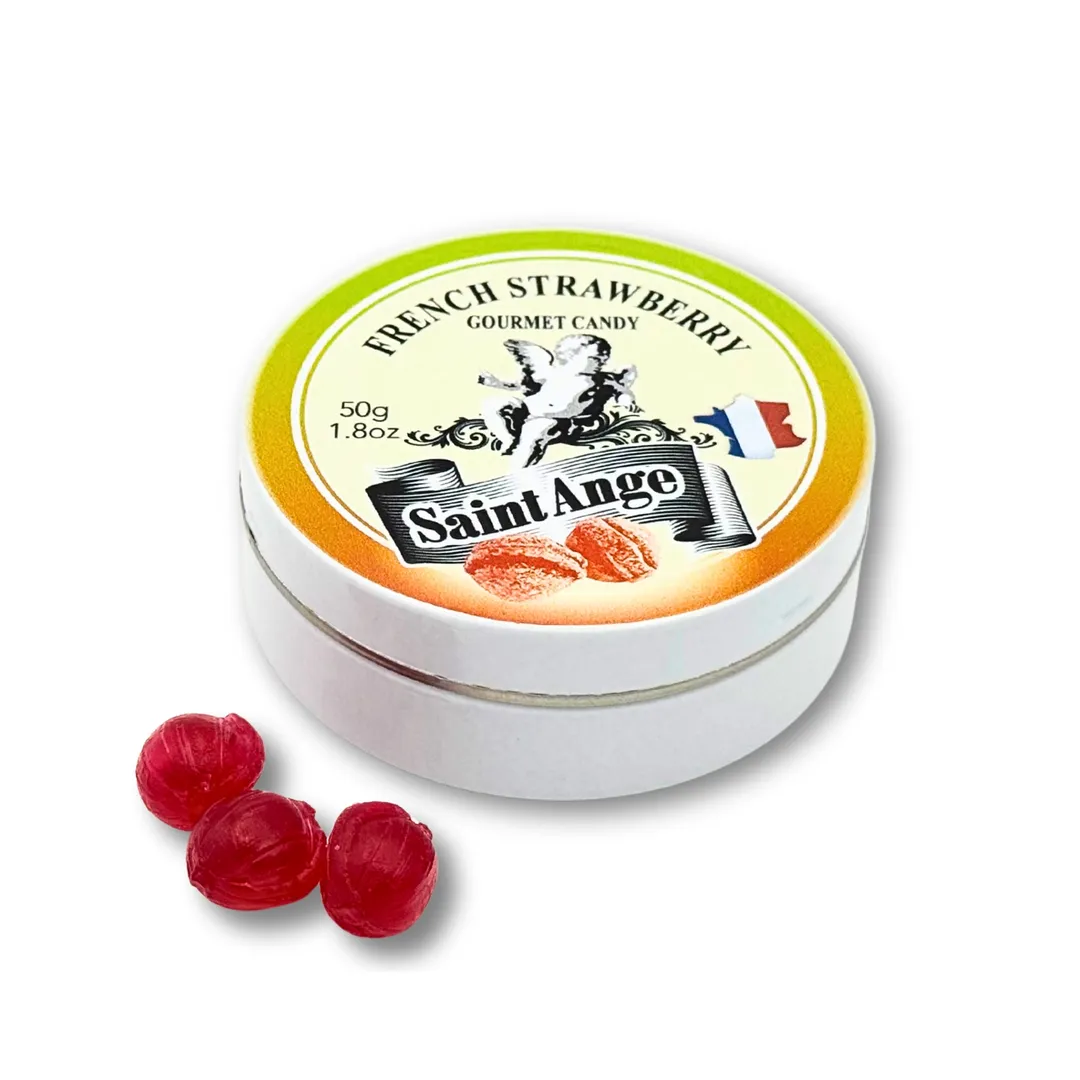 Saint Ange Strawberry - French Gourmet Natural Candy Tin