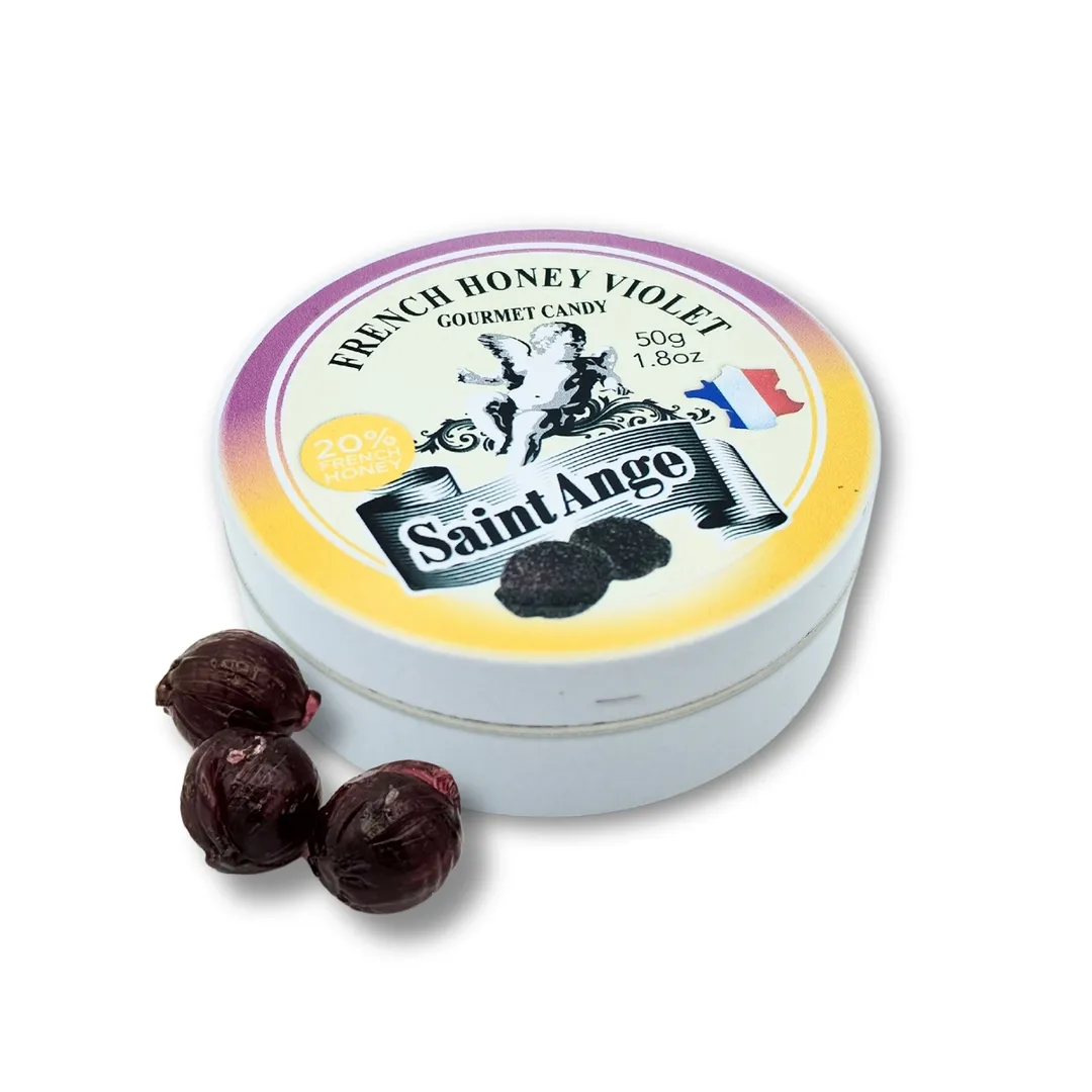 Saint Ange Honey Violet - French Gourmet Natural Candy Tin