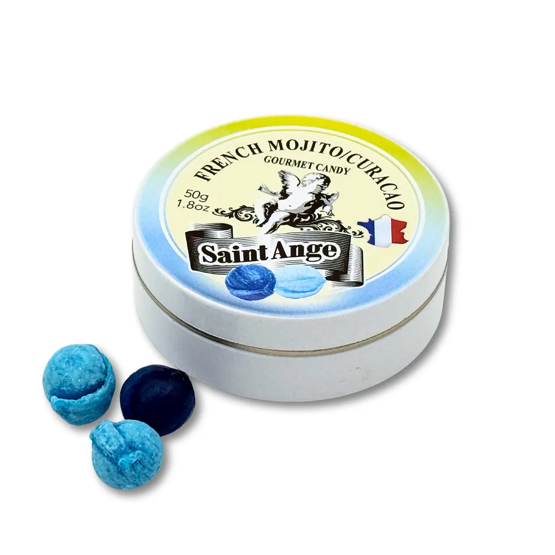 Saint Ange Mojito Curacao - French Gourmet Natural Candy Tin