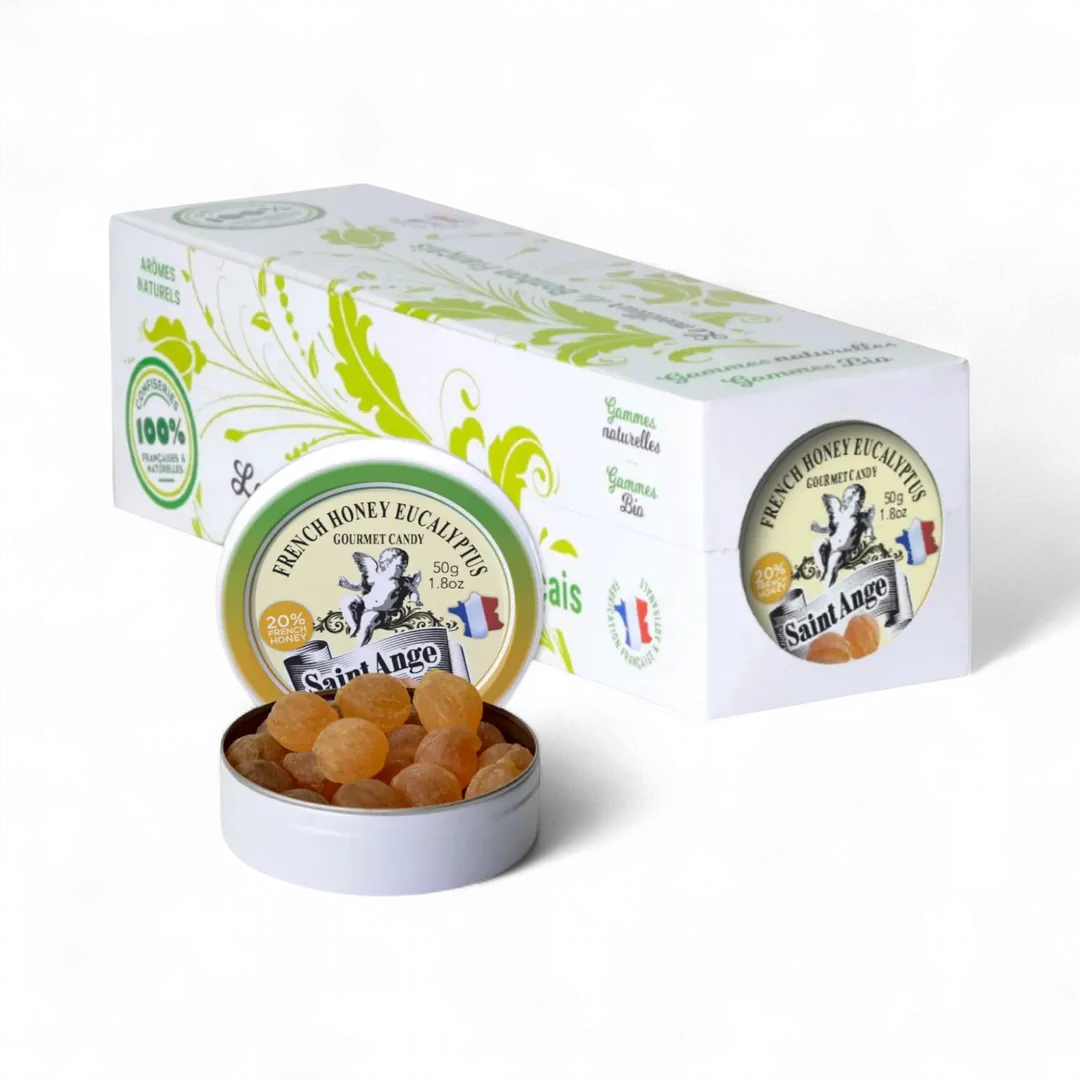 Saint Ange Honey Eucalyptus - French Gourmet Candy Tin