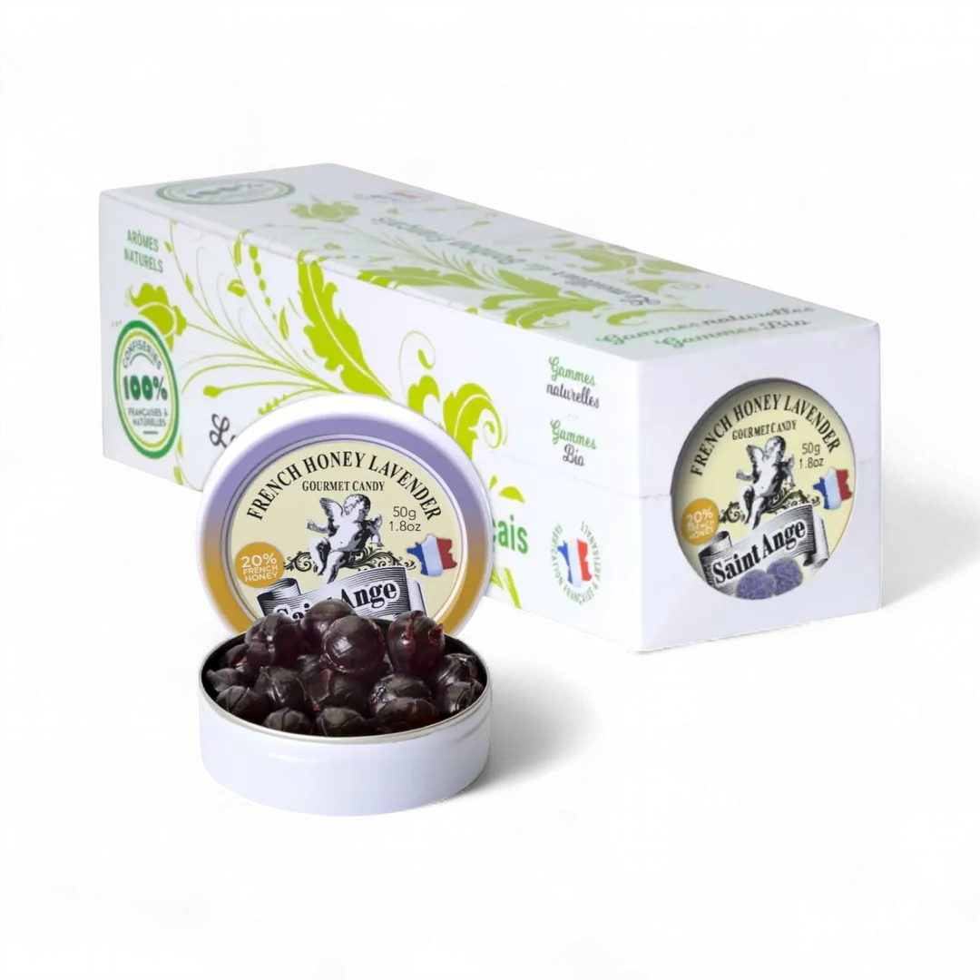 Saint Ange Honey Lavender - French Gourmet Natural Candy Tin