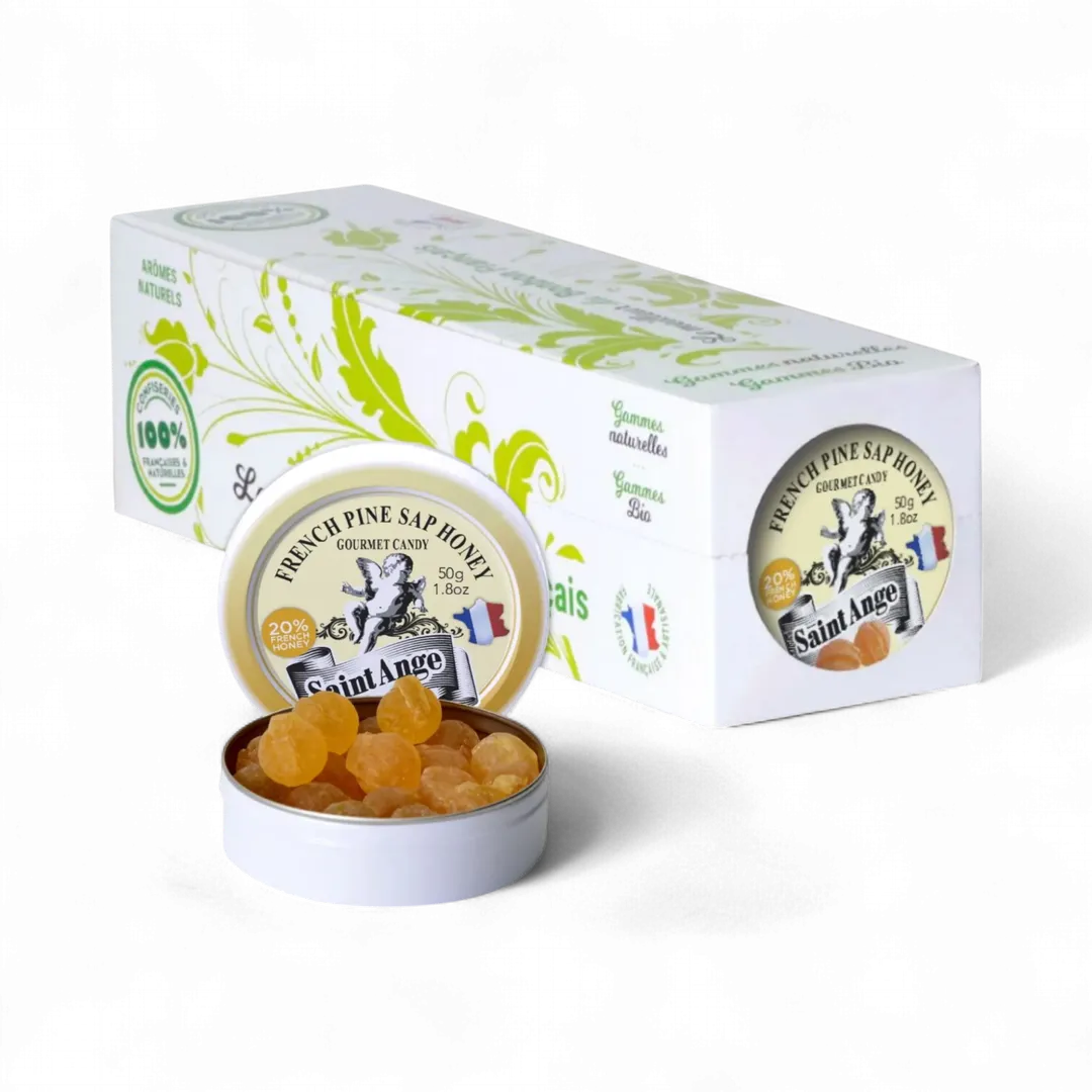 Saint Ange Honey Pine Sap - French Gourmet Natural Candy Tin