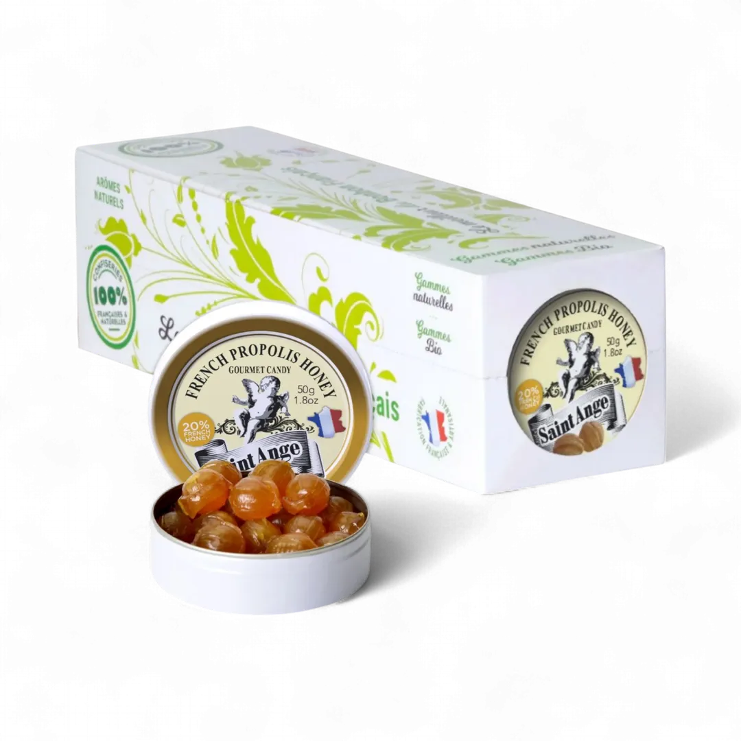 Saint Ange Honey Propolis - French Gourmet Natural Candy Tin