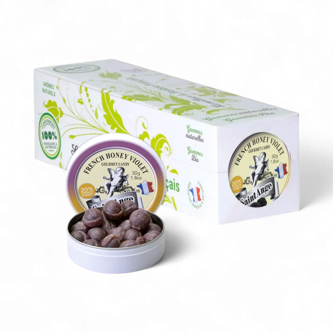 Saint Ange Honey Violet - French Gourmet Natural Candy Tin