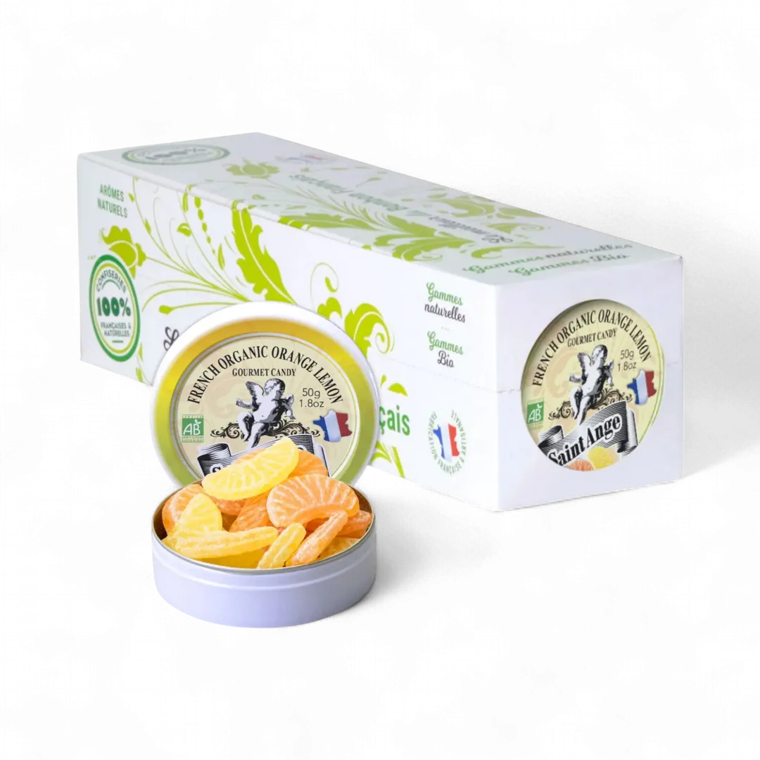 Saint Ange Orange Lemon - French Gourmet Natural Candy Tin