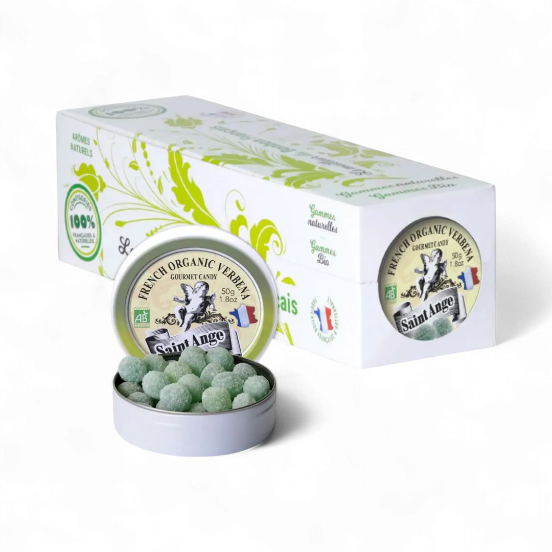 Saint Ange Organic Verbena - French Gourmet Candy Tin