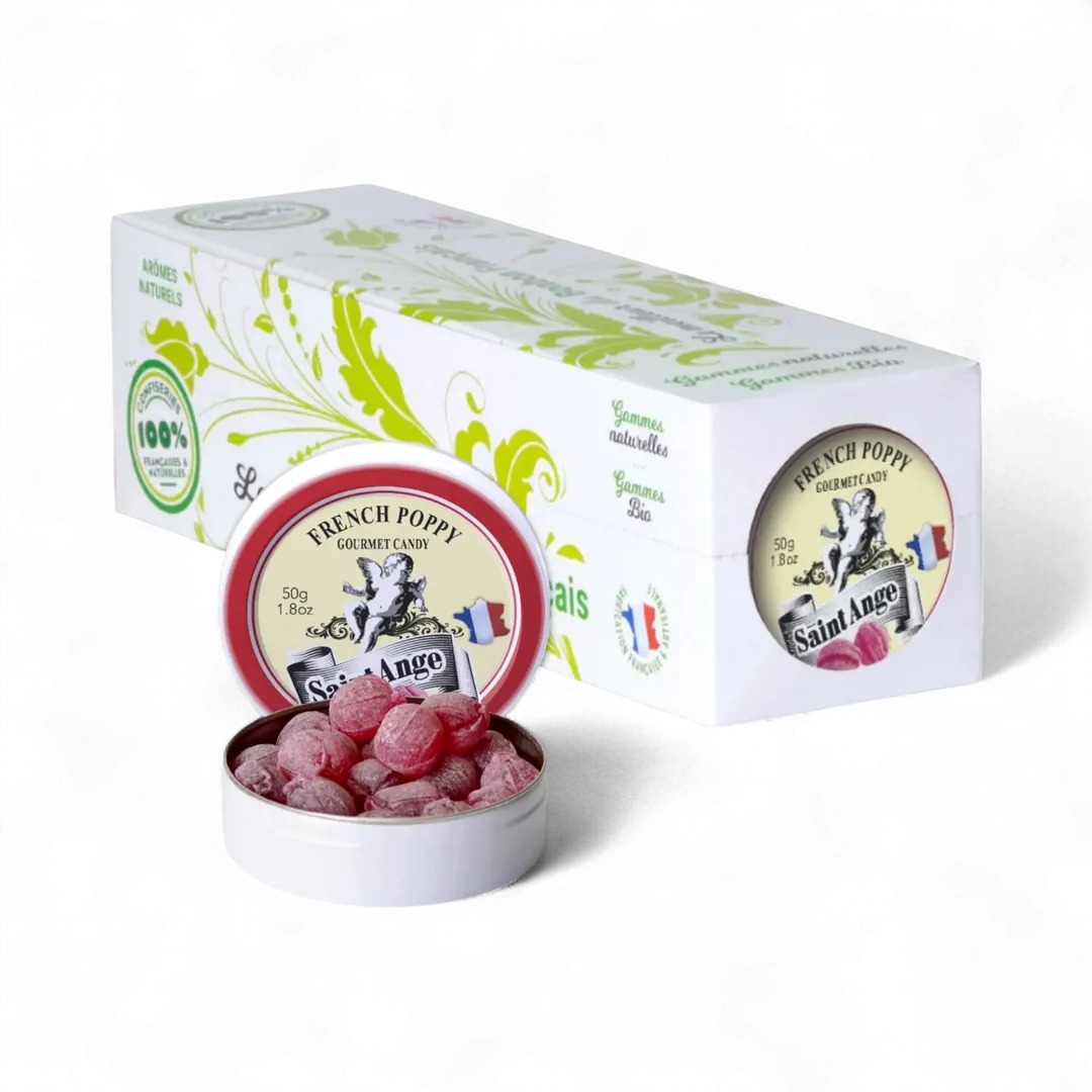 Saint Ange Poppy - French Gourmet Natural Candy Tin