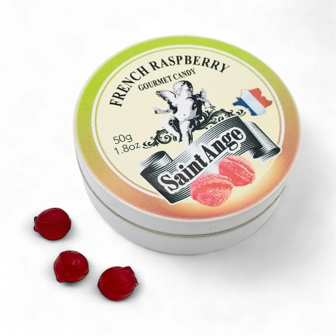 Saint Ange Raspberry - French Gourmet Natural Candy Tin
