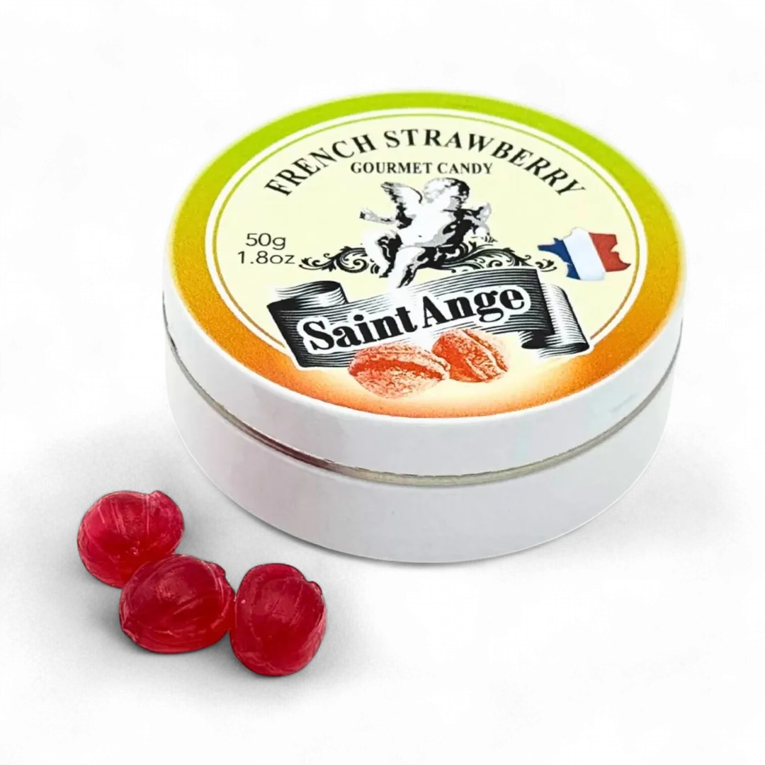 Saint Ange Strawberry - French Gourmet Natural Candy Tin