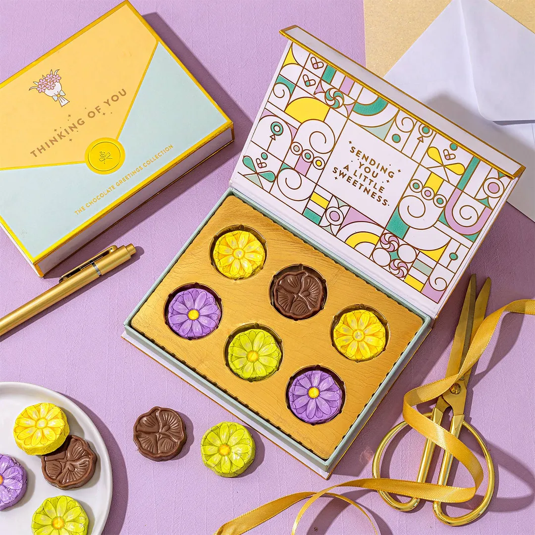 Get Well Soon Chocolate Gift Box | Edible Greeting Card for Recovery, Sympathy & Thinking of You