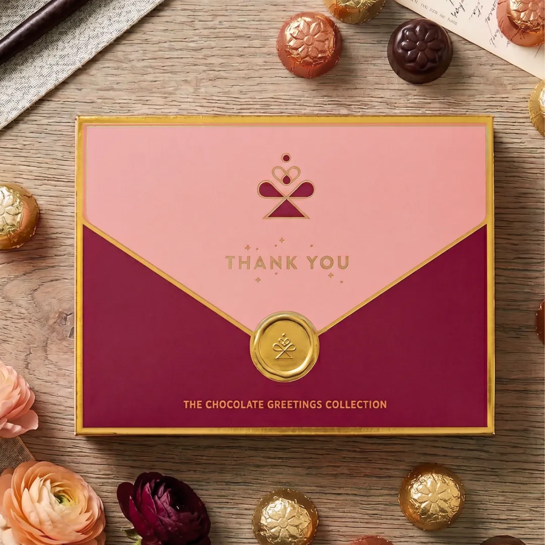 Thank You Chocolate Gift Box | Edible Greeting Card for Client, Employee & Teacher Appreciation