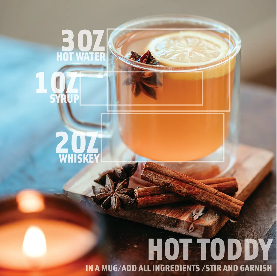 Limited Seasonal Syrup! Traditional Hot Toddy Cocktail Syrup - 16 oz