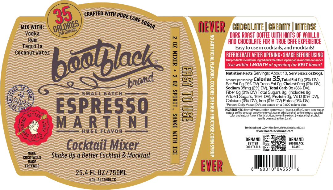 Espresso Martini Mixer 750ml bottle