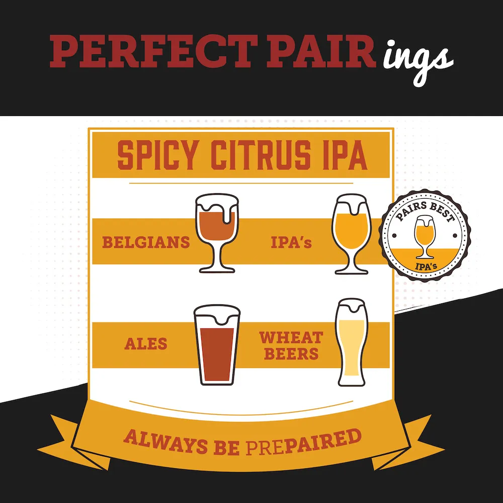 Spicy Citrus IPA Large 8oz "Growler Bag"