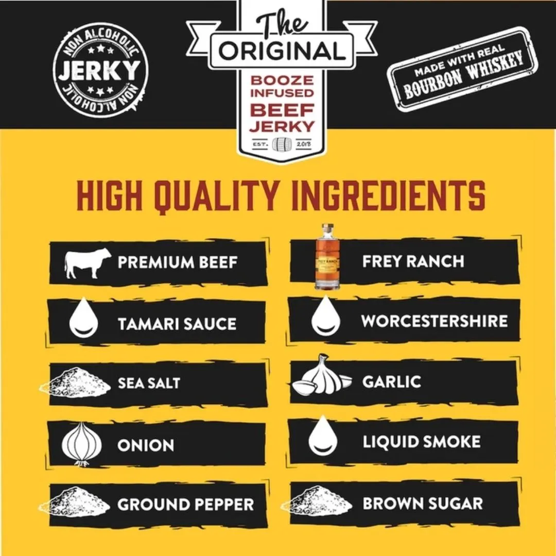 Bold and Spicy Bourbon Boozy Jerky