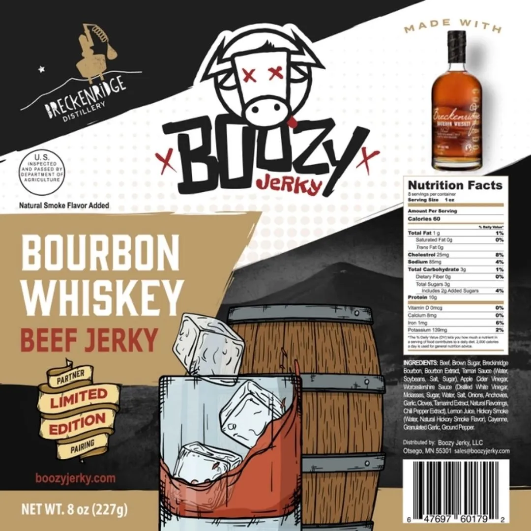 Bourbon Whiskey Large 8oz "Growler Bag"