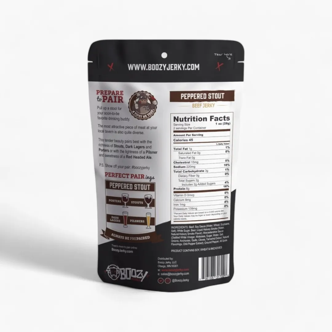 Peppered Stout Beef Jerky