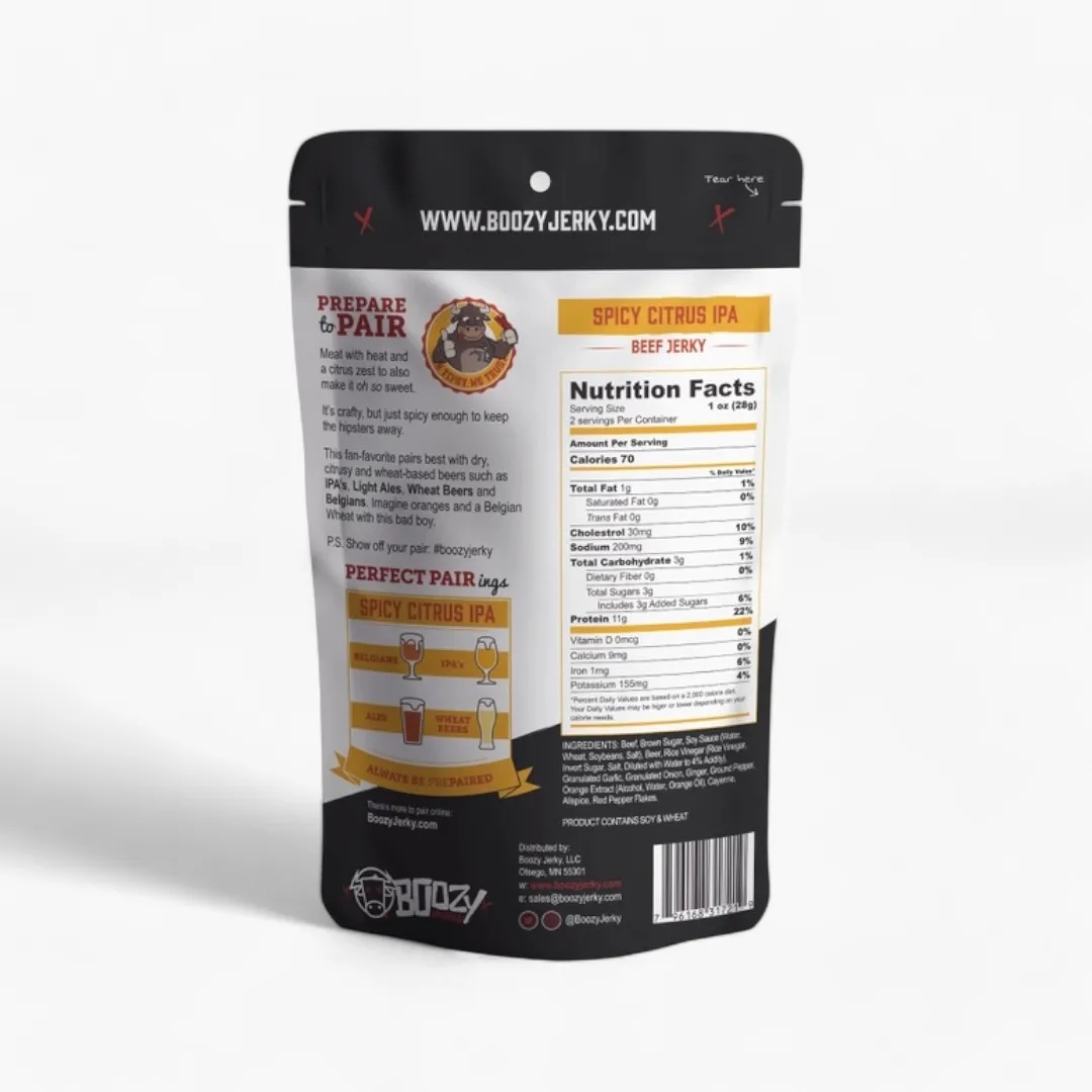 Spicy Citrus IPA Beef Jerky