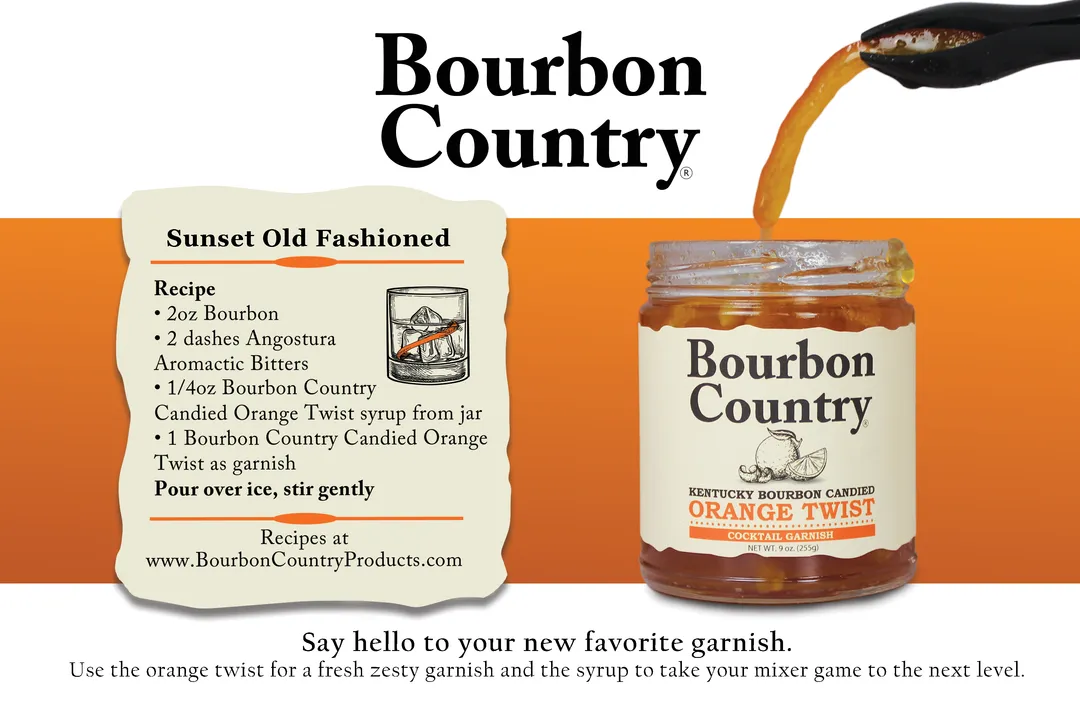 Bourbon Country Kentucky Bourbon Candied Orange Twist