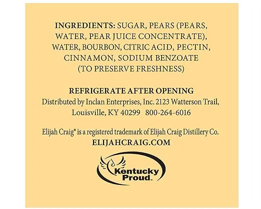  Elijah Craig Bourbon Cinnamon Pear Preserves