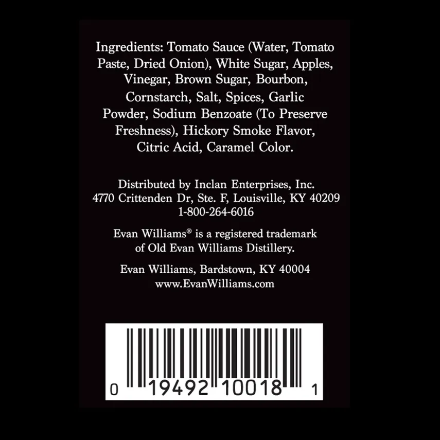 Evan Williams Hickory Smoked Bbq