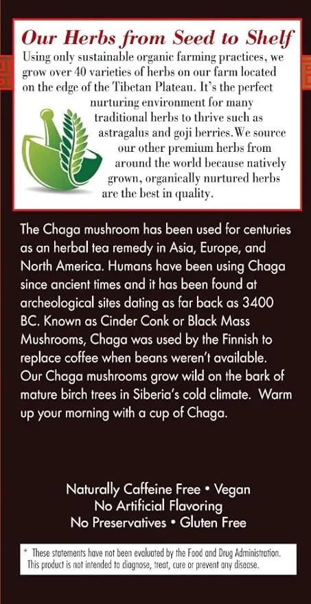 Chaga Mushroom Herbal Tea