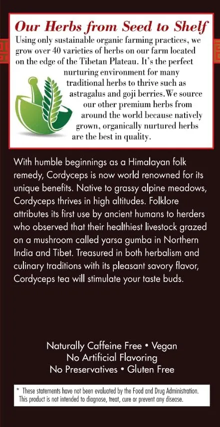 Cordyceps Mushroom Herbal Tea