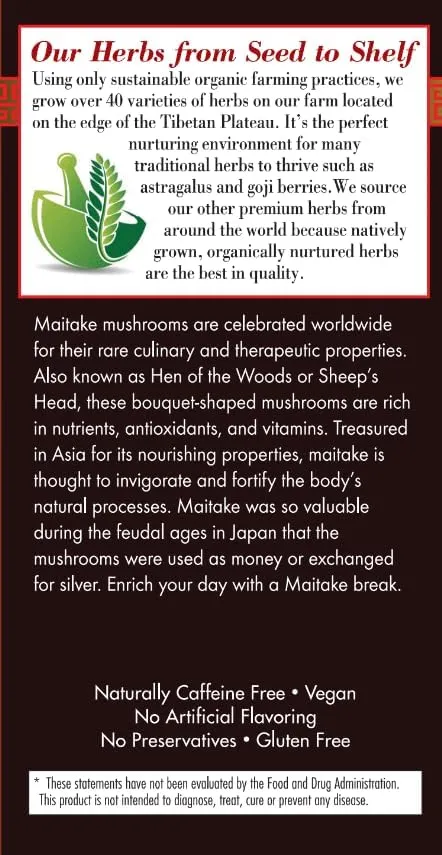 Maitake Mushroom Herbal Tea