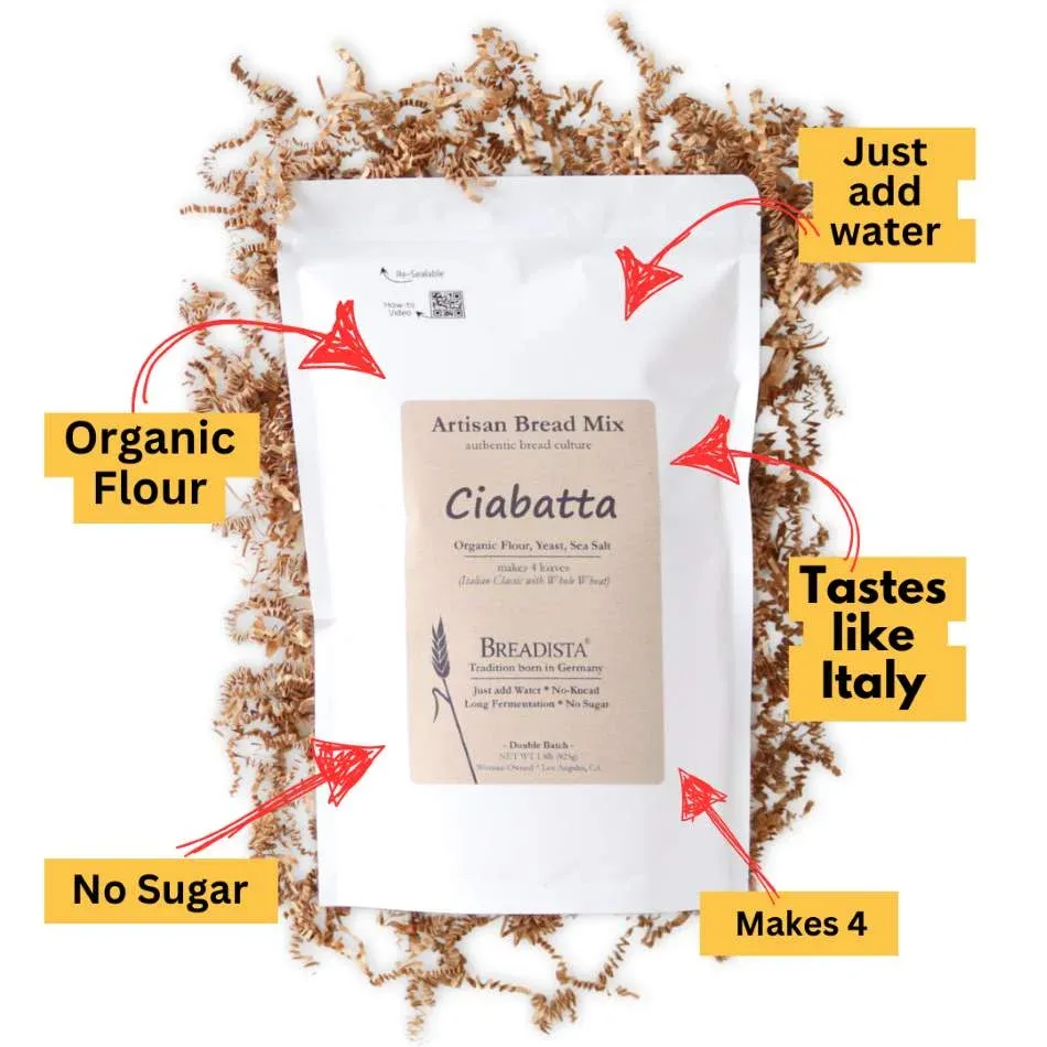 1.8lb Bread Mix – Ciabatta (makes 4)