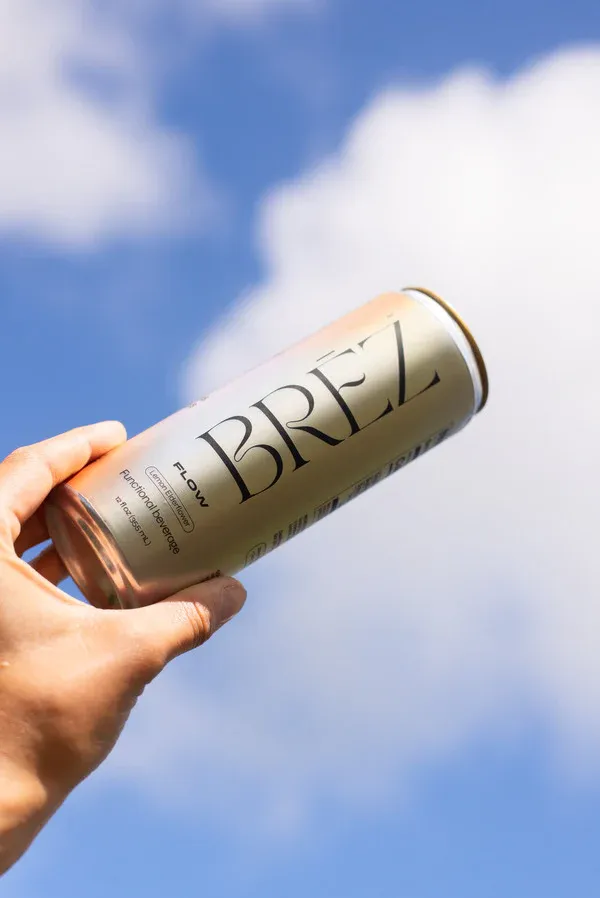 BRĒZ Flow | Lemon Elderflower | Adaptogen Infused Social Tonic | 4-Pack