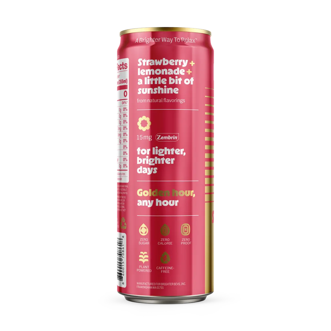 On the Brightside | Feel-Good Drink | Strawberry Sunshine